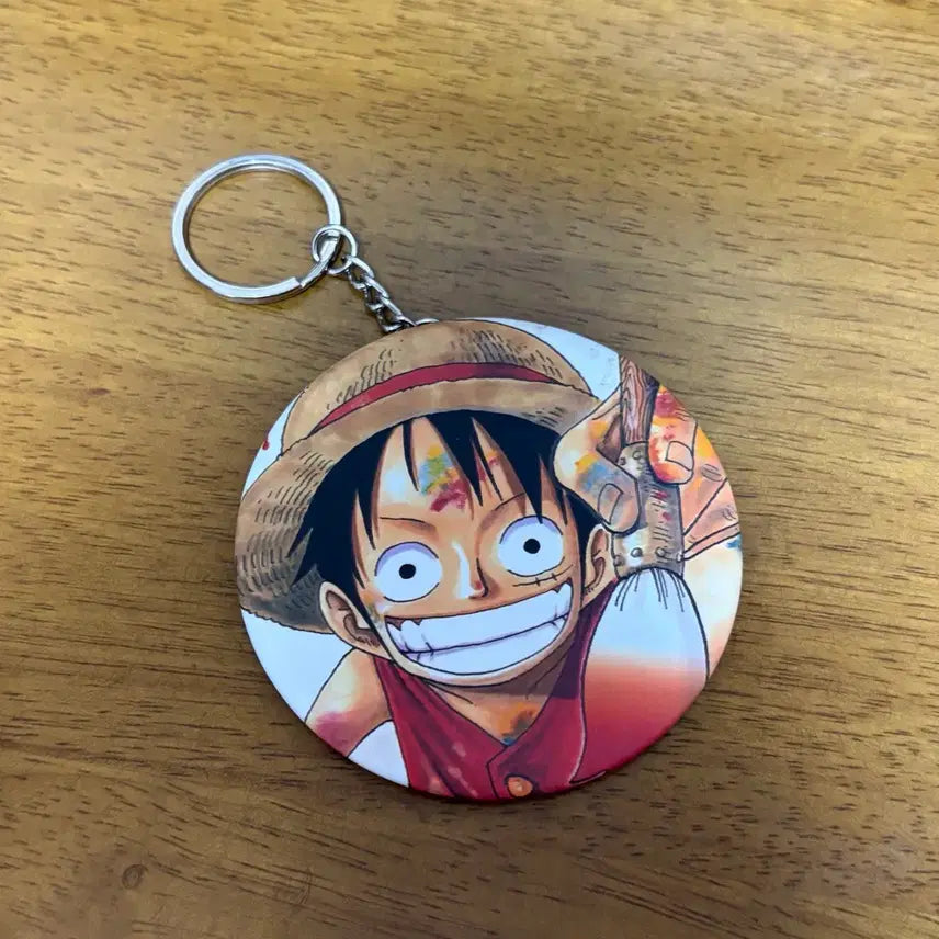 [BUNJANG] One Piece Luffy Mirror Keychain / 원피스 거울 키링 루피