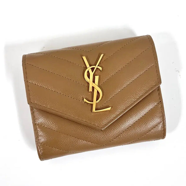 [BUNJANG] Saint Laurent Matelassé Chevron Bi-Fold Wallet / 생로랑 마틀라세 여성 3단 반지갑 (403943)