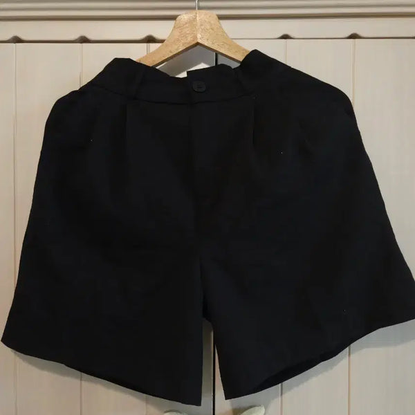 [BUNJANG] Black Slack Shorts / 슬랙스 반바지