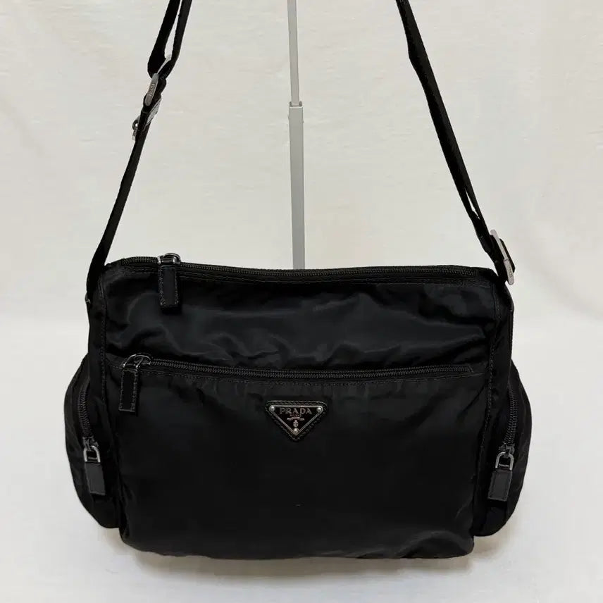 [BUNJANG] Prada Nylon Two Pocket Messenger Crossbody Shoulder Bag / 정품 프라다 나일론 투포켓 메신저백 크로스백 숄더백