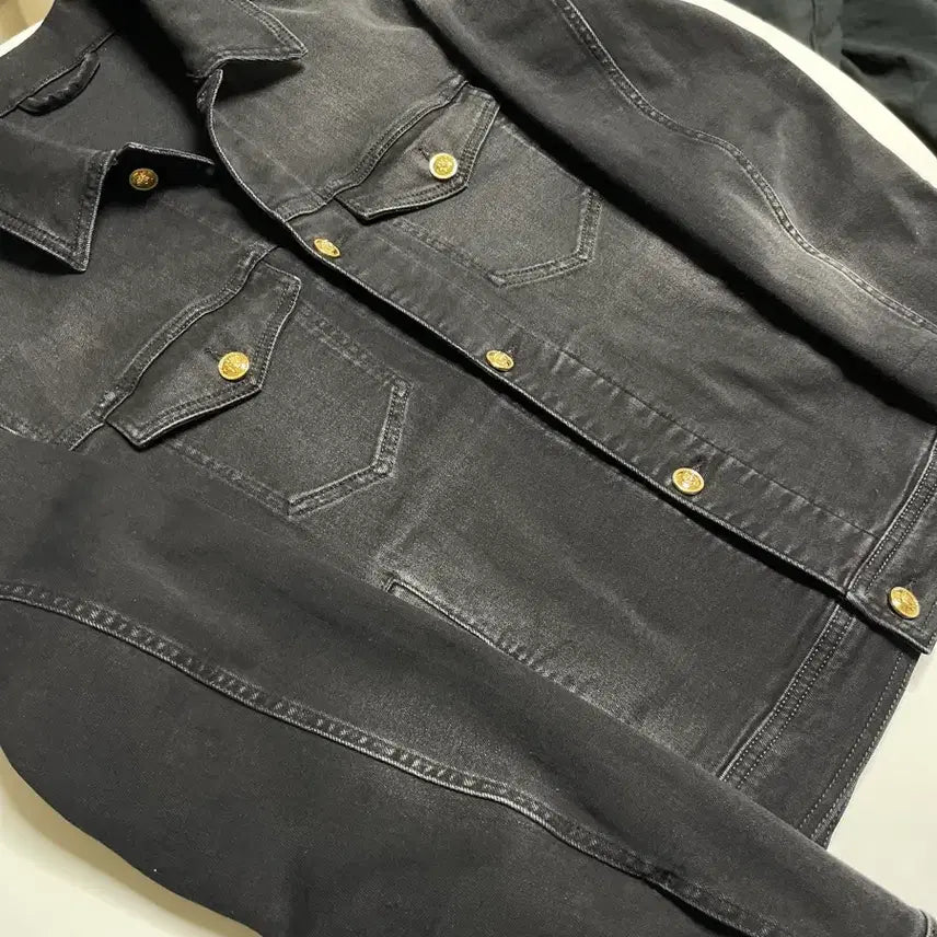 [BUNJANG] Versace Slim Fit Denim Jacket / 새상품급) 베르사체 슬림핏 데님 자켓 국탭