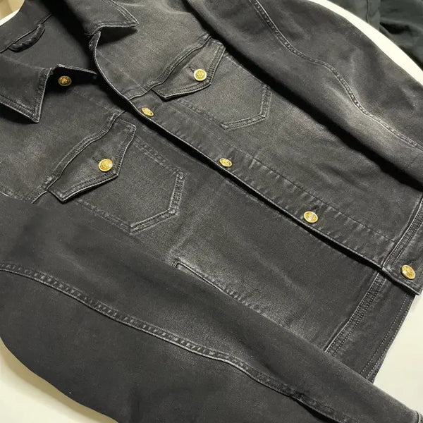 [BUNJANG] Versace Slim Fit Denim Jacket / 새상품급) 베르사체 슬림핏 데님 자켓 국탭