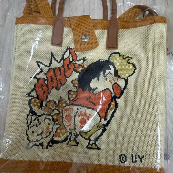 [BUNJANG] Crayon Shin-chan Character Pattern Tote Bag / 가방 짱구캐릭터 패턴 토트백