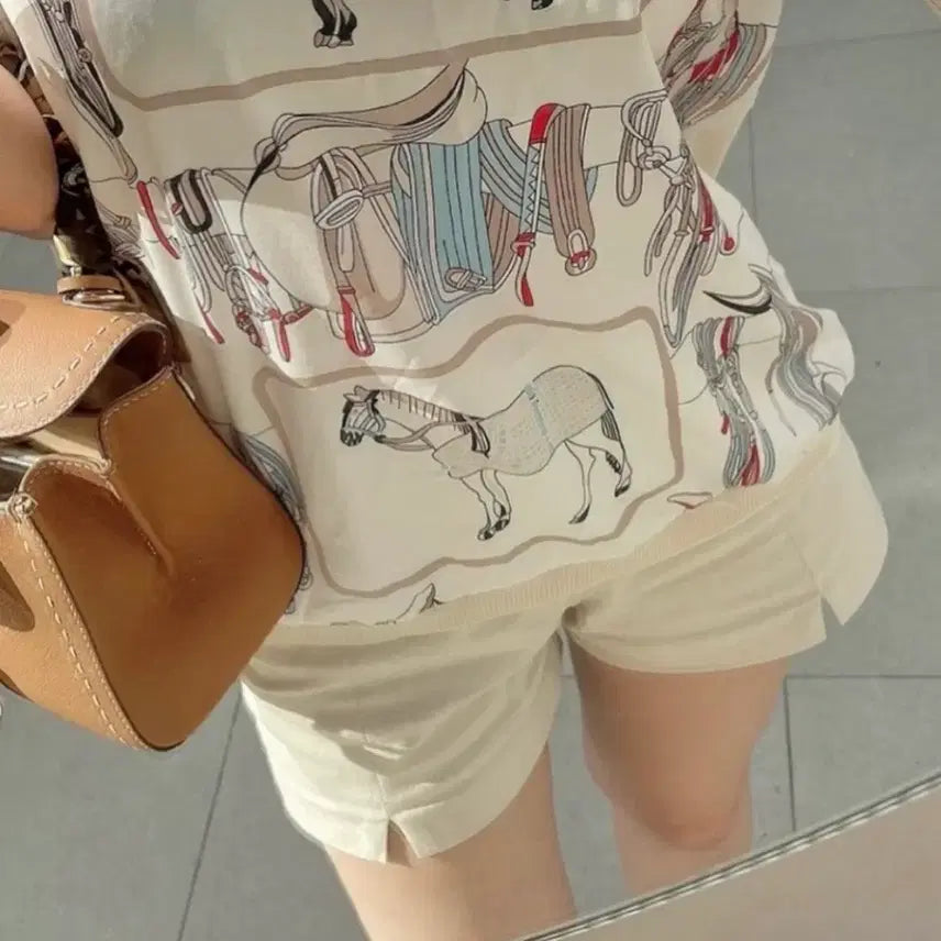 [BUNJANG] Nini Unnie White Pintuck Shorts / [새상품 수입의류]니니언니 화이트 핀턱 반바지