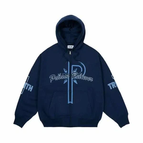 [BUNJANG] Palace Billiver Zip-Up Navy Size L / 팔라스 빌리버 집업 L