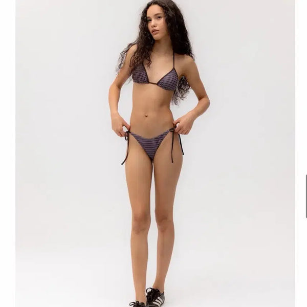 [BUNJANG] Glowny Stripe Bikini / 글로니 스트라이프 비키니