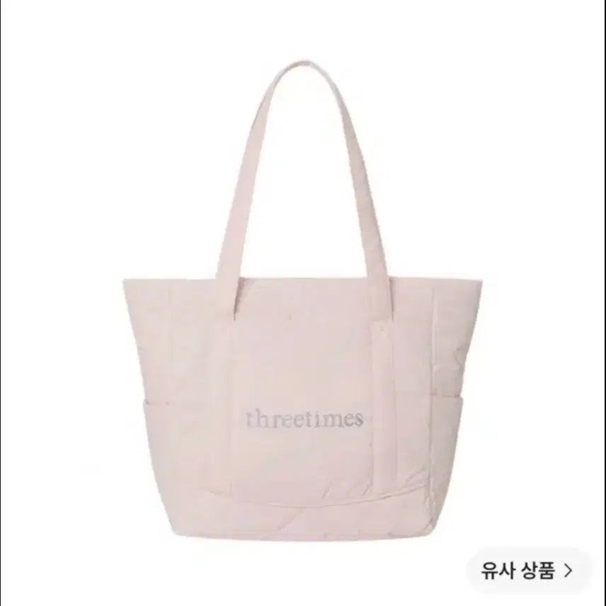 [BUNJANG] 3Times Bebe Tote Bag Pink / 쓰리타임즈 베베 토트백 핑크