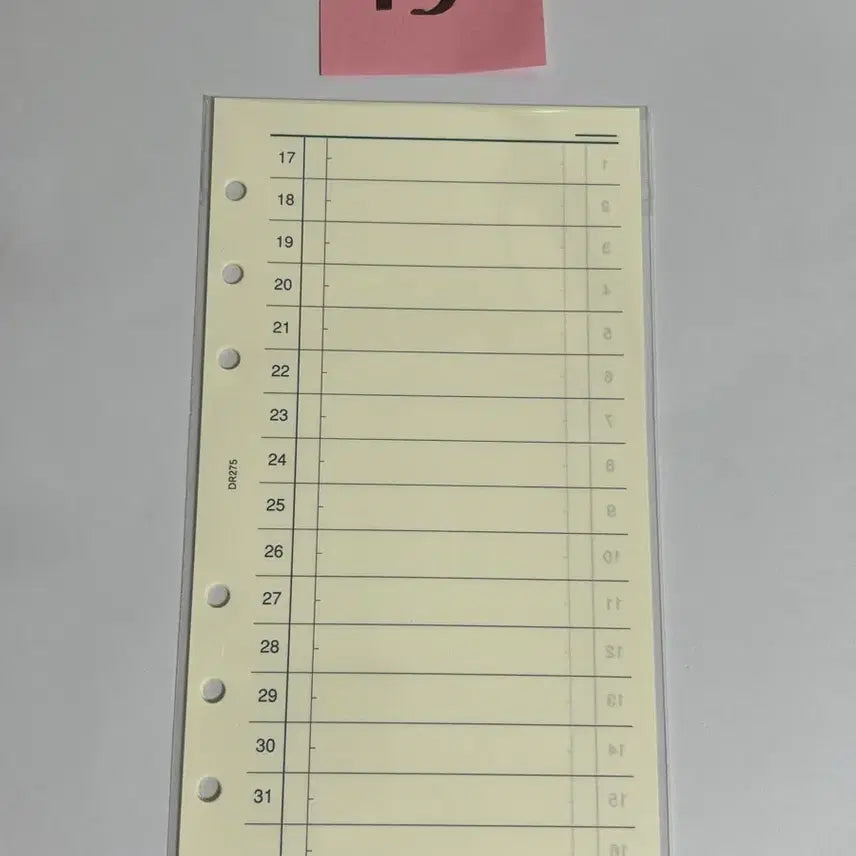 [BUNJANG] Davinci A6 6-Hole Freesley B Diary Inserts / 다빈치 A6 6공 다이어리 속지 프리먼슬리B