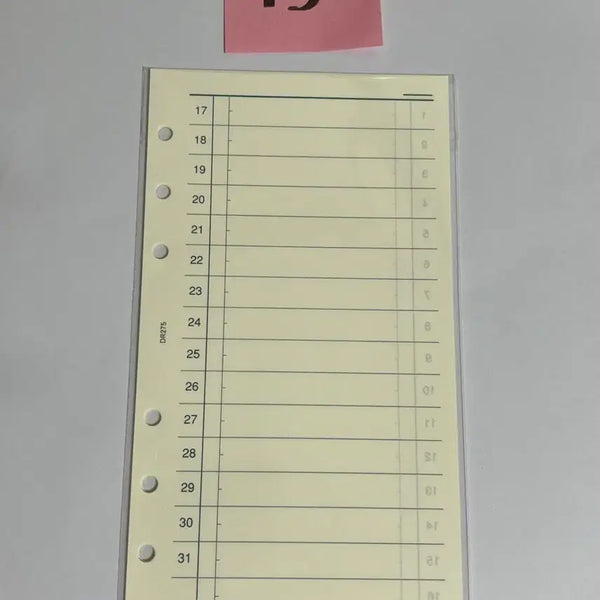 [BUNJANG] Davinci A6 6-Hole Freesley B Diary Inserts / 다빈치 A6 6공 다이어리 속지 프리먼슬리B