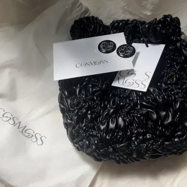 [BUNJANG] Cosmos Pumpkin Bag Black Leather / 코스모스 펌킨백 블랙