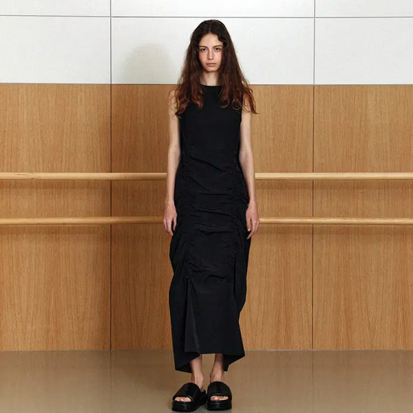[BUNJANG] LE String Sleeveless Maxi Dress / 르(LE) 스트링 슬리브리스원피스 프리사이즈