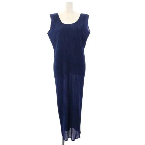 [BUNJANG] Pleats Please Basic Sleeveless Long Dress Size 3 / 플리츠플리즈 베이직 민소매 롱 원피스 3