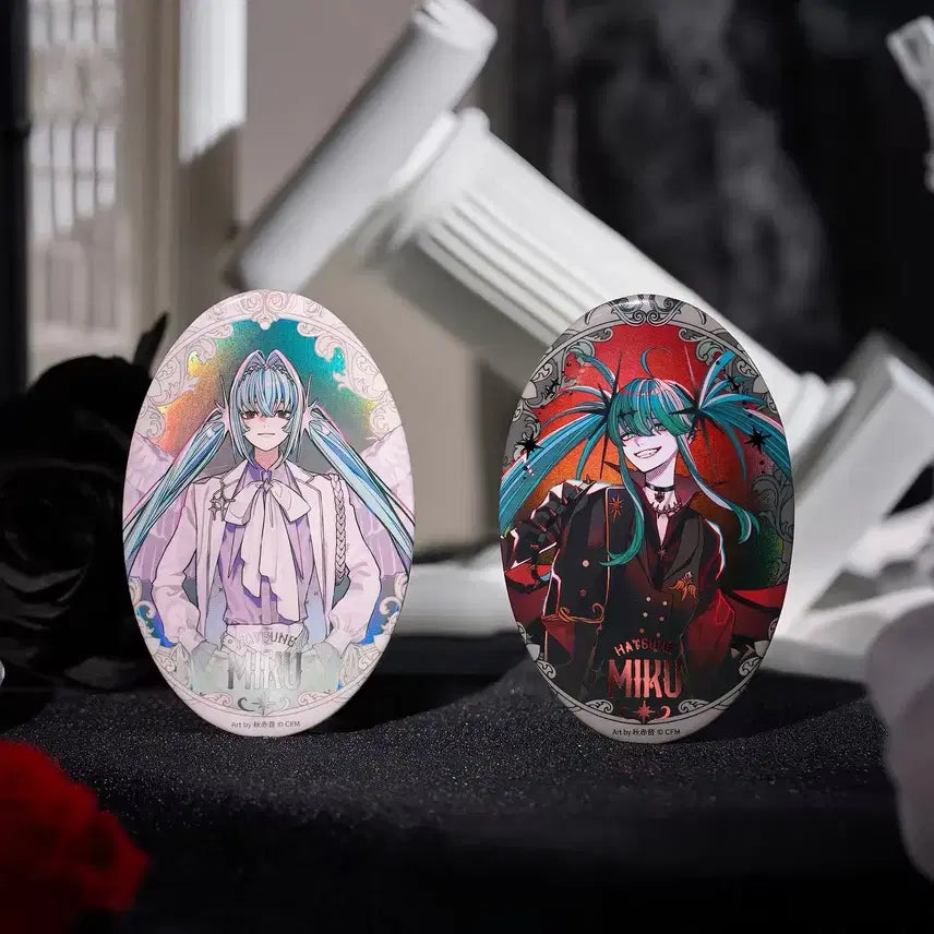 [BUNJANG] Vocaloid Hatsune Miku Angel & Devil Can Badge Set / 보컬로이드 하츠네 미쿠 천사 악마 캔뱃지 세트