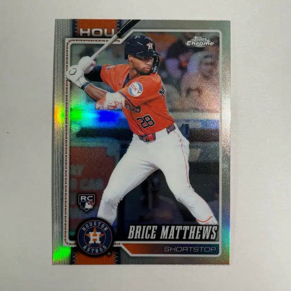 [BUNJANG] Bryce Mathews Houston Rockets Rookie Refractor Topps Chrome MLB Baseball Card / [루키] 휴스턴 로케츠 브라이스 매튜스 루키 리플렉터 탑스크롬 MLB 야구카드
