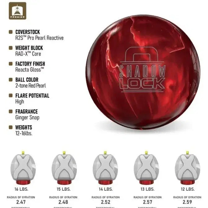 [BUNJANG] Storm Shadow Lock Red Certified Bowling Ball - 15 lbs - Hyper Performance / [중고 볼링공] 스톰 공인구 쉐도우락 레드 15파운드 하이퍼포먼스