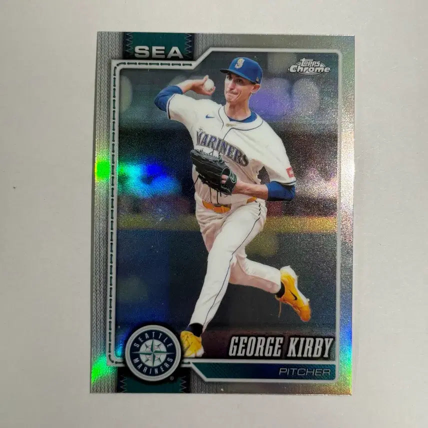 [BUNJANG] George Kirby 2023 Seattle Mariners Refractor Topps Chrome MLB Baseball Card / 시애틀 마리너스 조지 컬비 리플렉터 탑스크롬 MLB 야구 카드