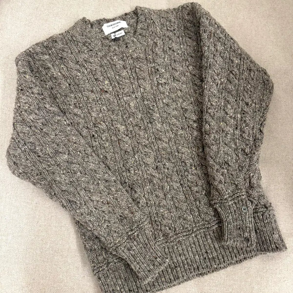 [BUNJANG] Thom Browne Cable Knit Sweater Grey / 톰브라운 케이블 니트 그레이 / 4