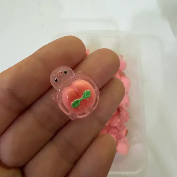 [BUNJANG] Peach Turtle Keychain Set / 복숭부기  복숭아거북이
