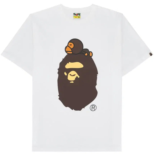 [BUNJANG] A Bathing Ape Milo Short Sleeve T-Shirt White / 베이프 마일로 반팔 m 판매 반팔티 화이트 긴팔티 베이비마일로
