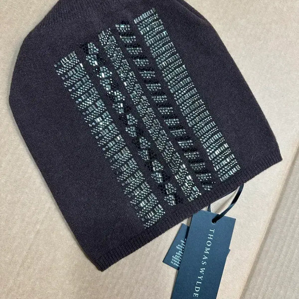 [BUNJANG] THOMAS WYLDE 100% Cashmere Crystal Beanie / THOMAS WYLDE 토마스 와일드 100% 캐시미어 크리스털 비니 새상품