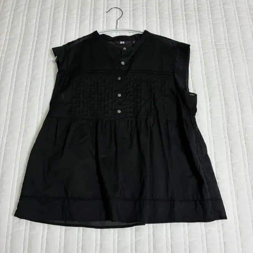 [BUNJANG] Uniqlo Black Blouse L / 유니클로 검정 블라우스 L
