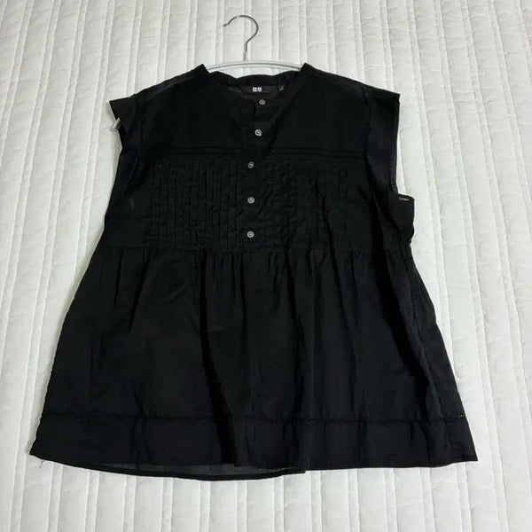 [BUNJANG] Uniqlo Black Blouse L / 유니클로 검정 블라우스 L