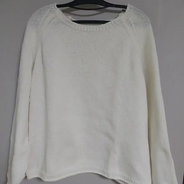 [BUNJANG] Ivory Knit Sweater / 니트 스웨터 아이보리