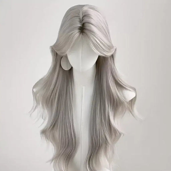 [BUNJANG] Platinum Blonde Long Wavy Wig / 백금발 가발(착샷있음)