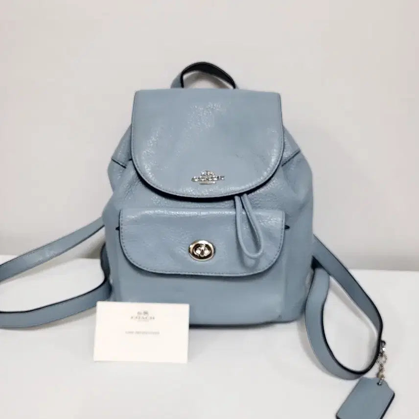 [BUNJANG] Coach Mini Backpack Light Blue / 코치 백팩 라이트 블루미니백팩