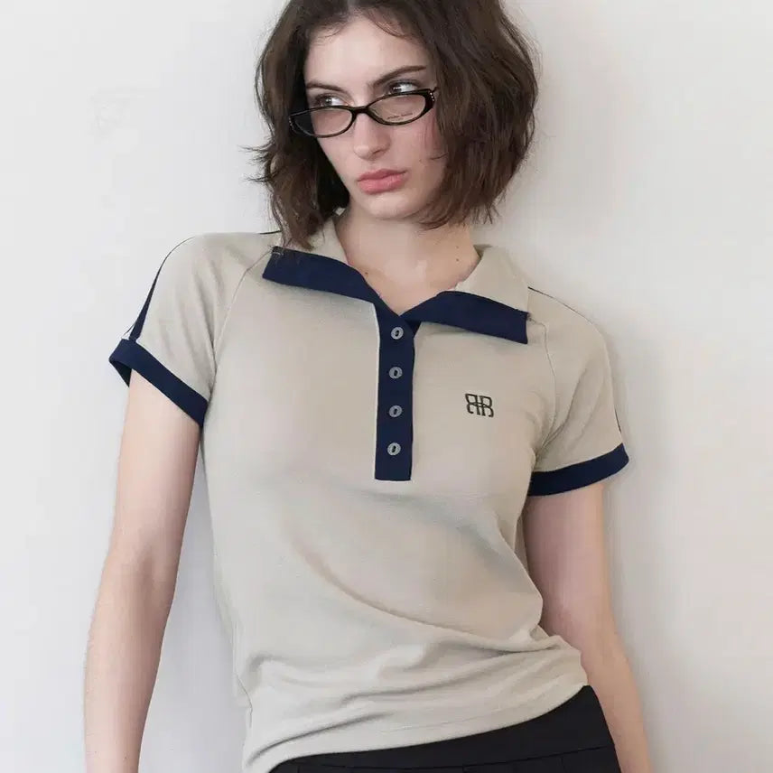 [BUNJANG] LAQUCA Button Turtleneck Top - Beige / 락케이크 Button Turtleneck Top - Beige 터틀넥 탑