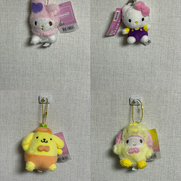 [BUNJANG] Sanrio Mini Doll Keyring - My Melody, Hello Kitty, Pompompurin / 산리오 미니 인형 키링 마이멜로디 키티 폼폼푸린