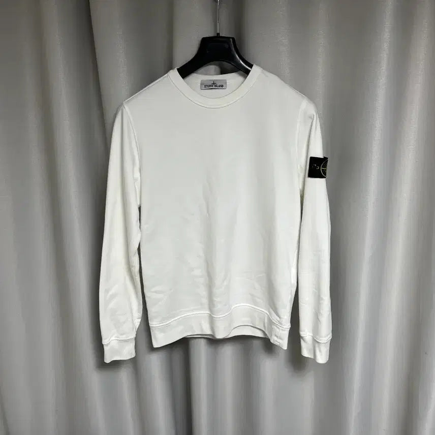 [BUNJANG] Stone Island Sweatshirt White / [S] 스톤아일랜드 맨투맨 화이트