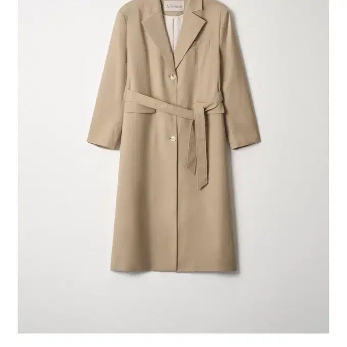 [BUNJANG] Avie Mua Belted Long Coat / 아비에무아 벨티드 롱 코트