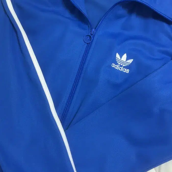 [BUNJANG] Adidas Blue Track Top Jersey / 아디다스 블루 져지 트랙탑