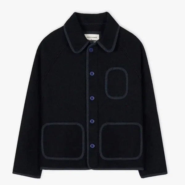 [BUNJANG] Churchillromper Boucle Beach Jacket Navy / (M,새상품)처칠롬퍼 부클 비치 자켓 네이비