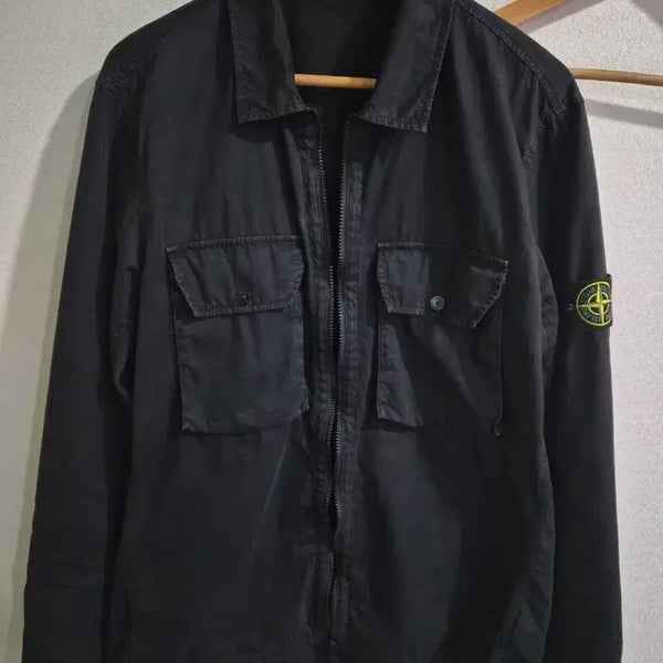 [BUNJANG] Stone Island Old Effect Overshirt Black XL / 스톤아일랜드 오버셔츠