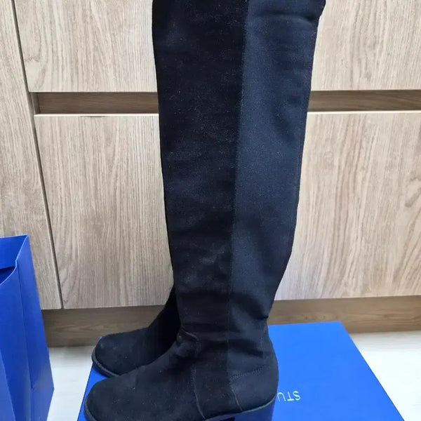 [BUNJANG] Stuart Weitzman 5050 Suede Boots / 스튜어트 와이츠먼 5050 부츠(백화점 구입)