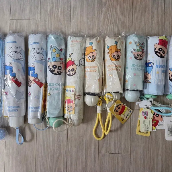 [BUNJANG] Crayon Shin-chan Folding Umbrella Set (7 Types) / 짱구 접이식 양우산 7종