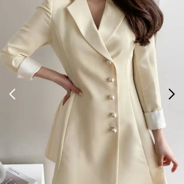 [BUNJANG] Women's Formal Jacket-Style Dress / 미착용) 여성스런  정장 자켓형 원피스 S
