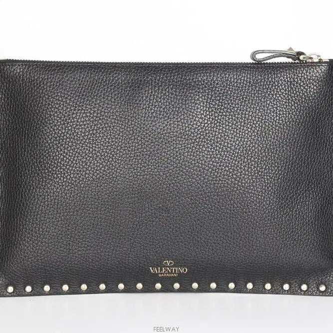 [BUNJANG] Valentino Rockstud Clutch Black / 발렌티노 락스터드 클러치