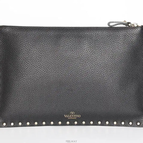 [BUNJANG] Valentino Rockstud Clutch Black / 발렌티노 락스터드 클러치