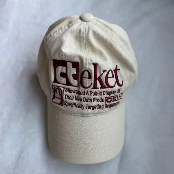 [BUNJANG] Teket Baseball Cap Beige / 테켓 볼캡모자 베이지색