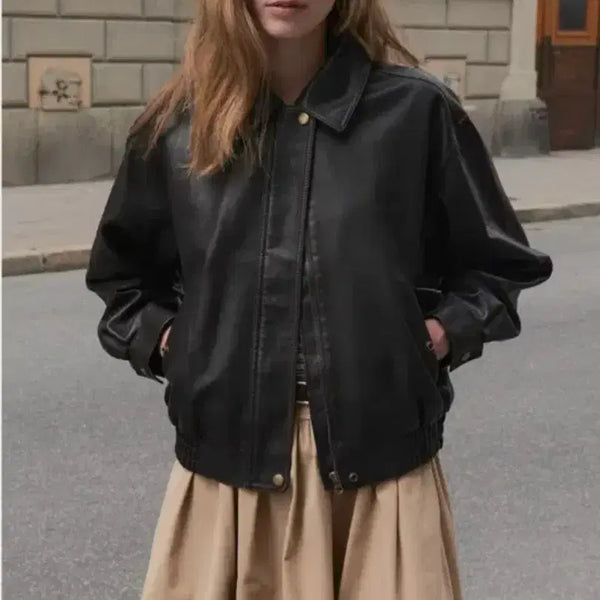 [BUNJANG] TILL ID Natural Leather Blouson Jacket / 틸 아이디 가죽 블루종