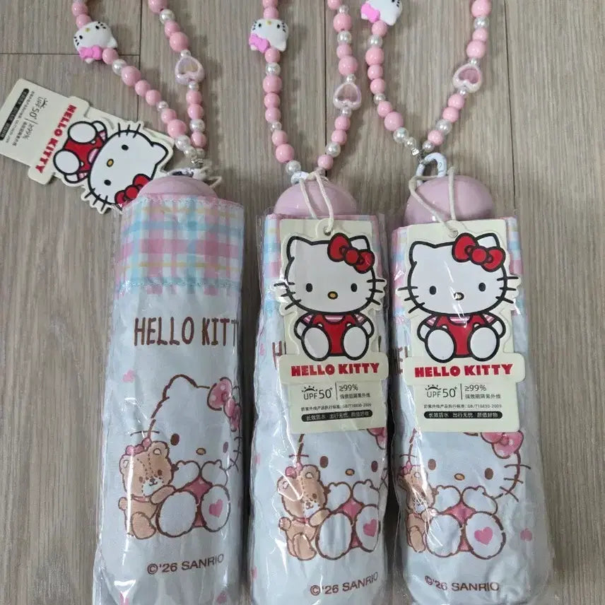 [BUNJANG] Hello Kitty UV Protection Umbrella Set / 헬로키티 양우산 박스X