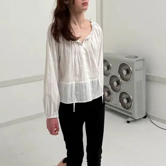 [BUNJANG] Arto Blouse Capri Pants Set / 아르토 블라우스+카프리팬츠m
