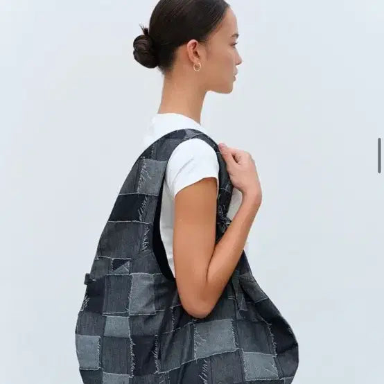 [BUNJANG] Copyno Patchwork Denim Shoulder Bag / 콥티노 패치워크 데님 숄더백