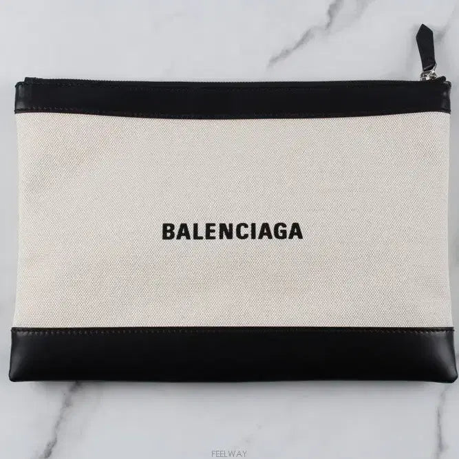 [BUNJANG] Balenciaga Cotton Canvas Clutch / 발렌시아가 코튼 캔버스 클러치