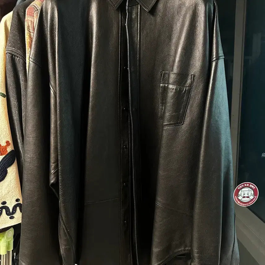 [BUNJANG] Juun.J Leather Shirt / 준지 가죽 셔츠