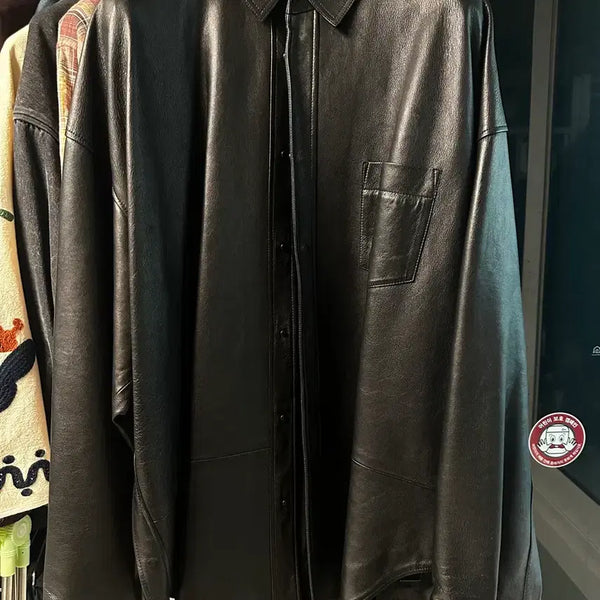 [BUNJANG] Juun.J Leather Shirt / 준지 가죽 셔츠