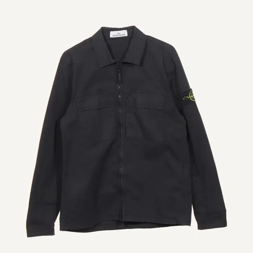 [BUNJANG] Stone Island Double Pocket Cotton Overshirt Jacket M / 스톤아일랜드 더블포켓 코튼 오버셔츠 자켓 M